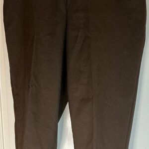 Laura Scott Dark Brown Pull-on Pants
